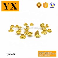 Factory price 9mm metal gold metal grommet for clothes