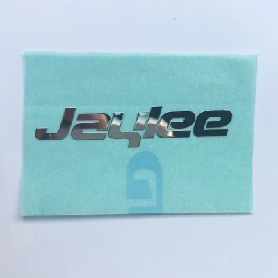 Mobile Phone Name Plate Fashion Rose Gold Qr Code Shawls Die Cut Letter Anodised Aluminium Round Prong Metal Label Sticker Sheet