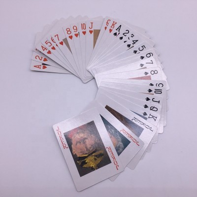 P0001R Spanish Style Printable Paper No Minimum Cartas Poker Game Printing Logo Custom Playing Card