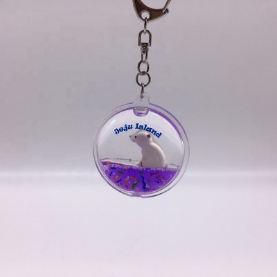 OEM Wholesale cheap Custom Acrylic Floating Items Animal Keychain