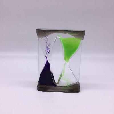 Sale Oil And Water Toys Liquid Floating Hourglass Gifts 60 Minutes